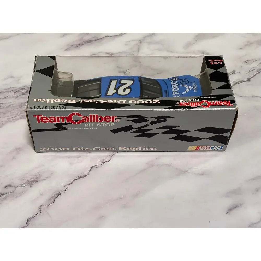Ricky Rudd 2004 Air Force Ford Taurus 1/24 #21 Team Caliber Pit Stop Signed